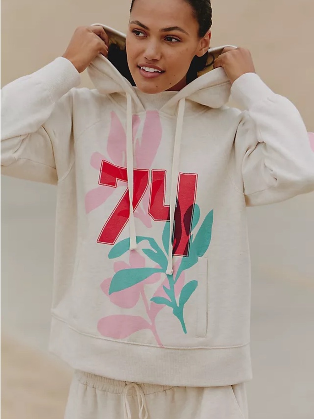 Daily Practice Slim Fit Oatmeal Hoodie (Med)